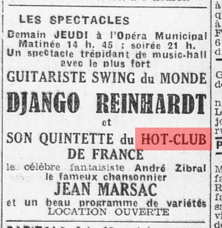 Press L'Eclair 30 SEP 1942 Concert Django Montpellier Opéra.JPG