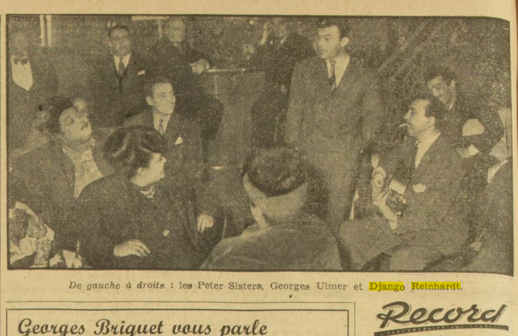 Press France Soir 18 Feb 1948 Django Ulmer au Hammam.PNG